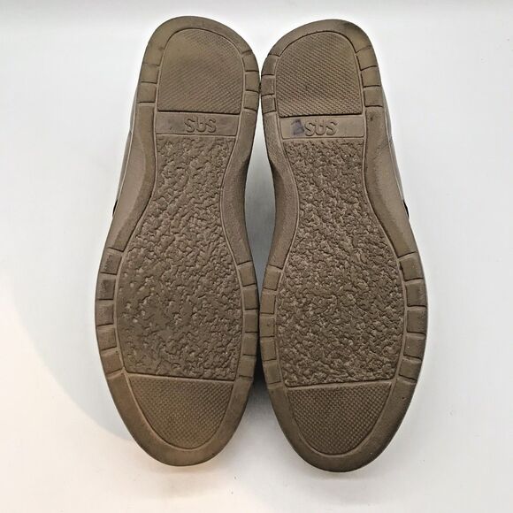 SAS Free Time Taupe Leather Women's 9M Shoes Comfy Lace Up Walking Sneakers - Picture 8 of 11